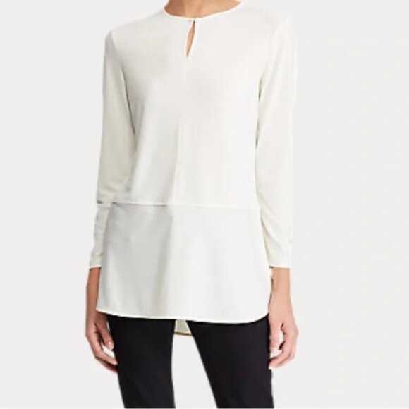 Lauren Ralph Lauren Tops - **SOLD** NWT  LAUREN Ralph Lauren Keyhole JerseyTunic Top